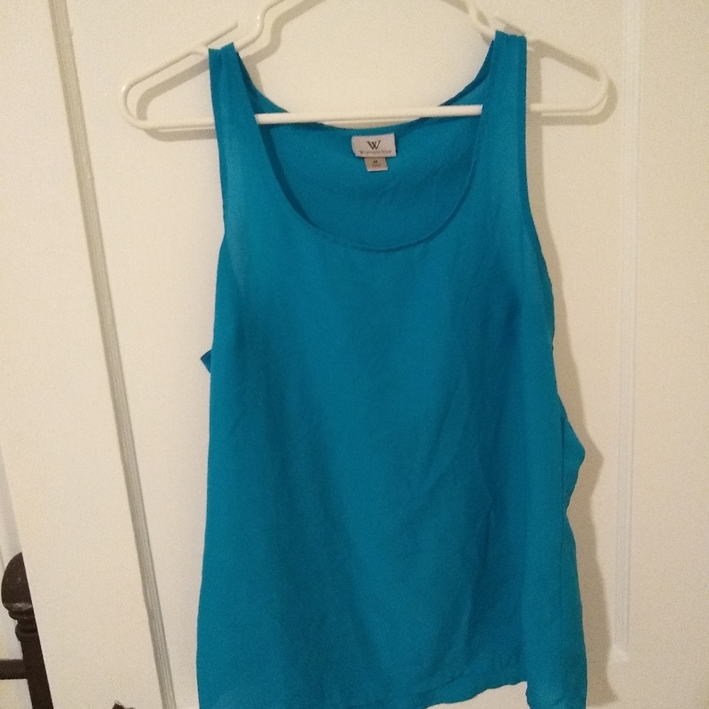 Worthington teal women's shell for under blazer M